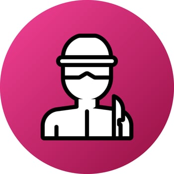 Knife Thrower Icon Style vector