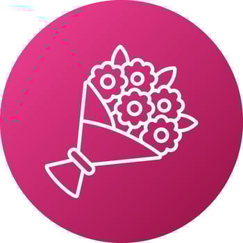 Bouquet Icon Style vector