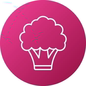 Broccoli Icon Style vector