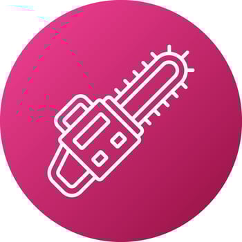 Chainsaw Icon Style vector