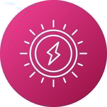 Ambient Light Icon Style vector