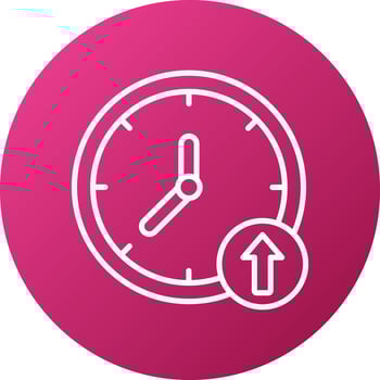 Clock In Icon Style vector
