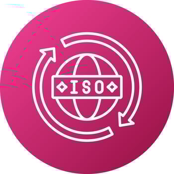 Iso Standards Icon Style vector