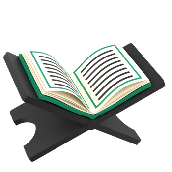 3D Al Quran for Ramadan Celebration. Object on a transparent background png