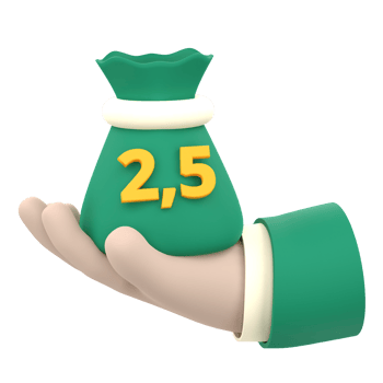 3D Pay Zakat for Ramadan Celebration. Object on a transparent background png