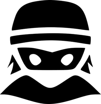 black evil monster vector