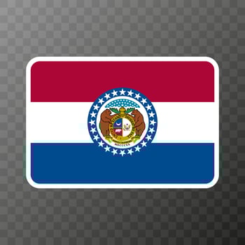 Missouri state flag. Vector illustration.