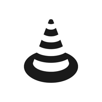 traffic cone icon vector