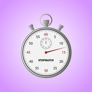 Stopwatch line icon, fitness and sport, timer sign vector graphics, editable stroke linear icon