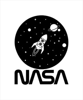 Space logo vector illustration tshirt design