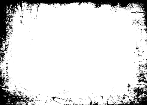 Grunge border texture background. Abstract frame overlay. PNG graphic illustration with transparent background.