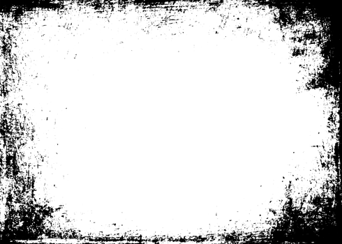 Grunge border texture background. Abstract frame overlay. PNG graphic illustration with transparent background.