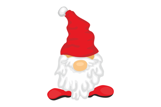 Adorable Christmas Gnome Cartoon png