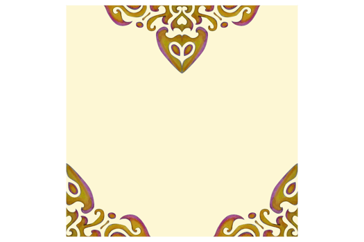 Square Background With Swirl Ornament Design png