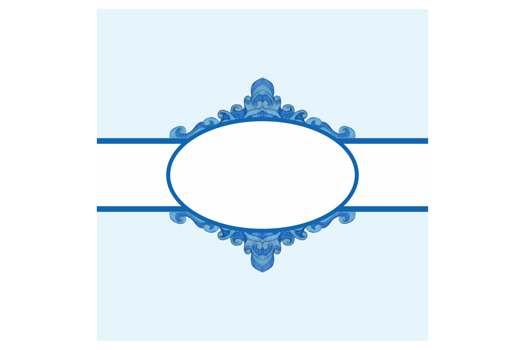 Square Background With Blue Water Wave Ornament Design png