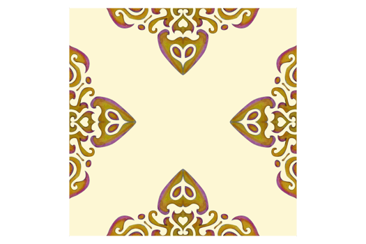 Square Background With Swirl Ornament Design png