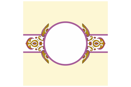 Square Background With Swirl Ornament Design png