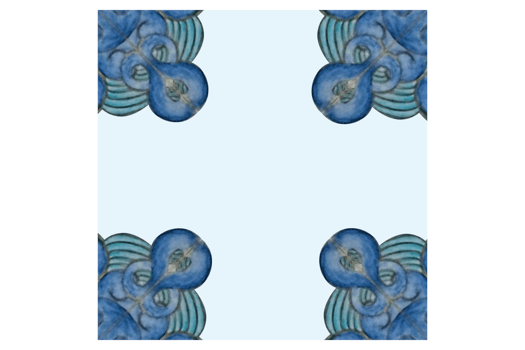 Square Background With Blue Water Wave Ornament Design png