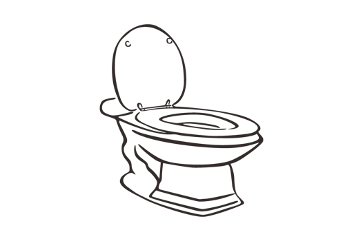 Toilet Equipment - sitting closet line art png