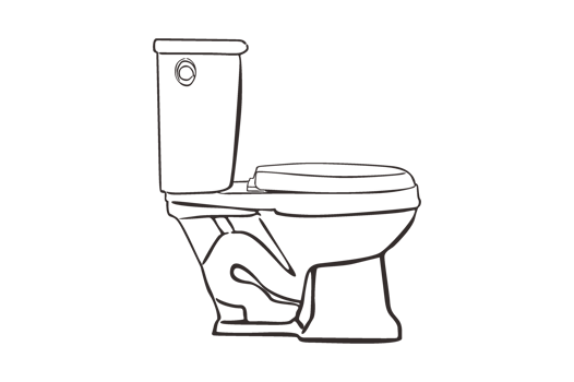 Toilet Equipment - sitting closet line art png