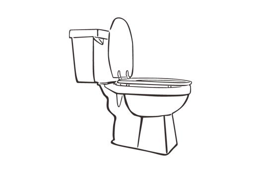 Toilet Equipment - sitting closet line art png