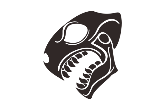 Black Dragon Head Skull Tattoo png