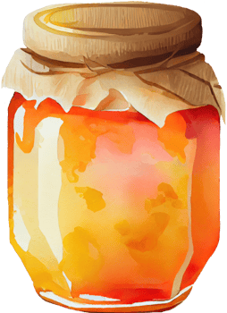 Watercolor Honey Jar png