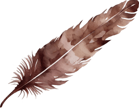 Colorful Feather Watercolor png