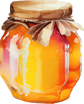 Watercolor Honey Jar png