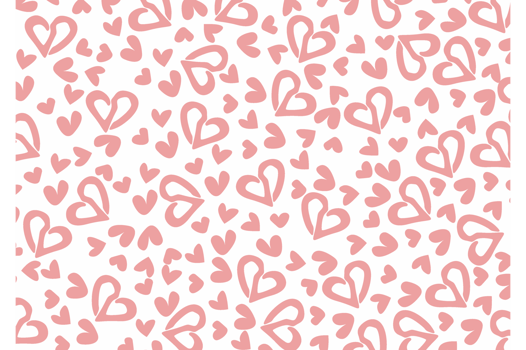 Pink Love Pattern Background Design png