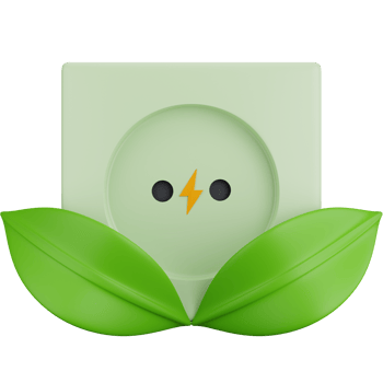 3D Icon Illustration Eco Power Socket png