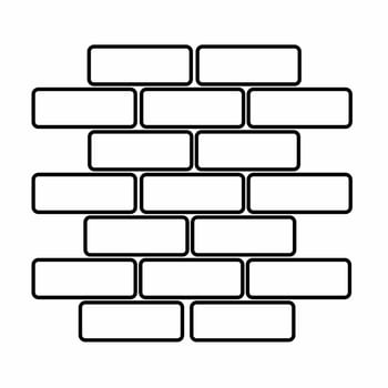 Wall brick icon vector simple illustration. Stock vector.