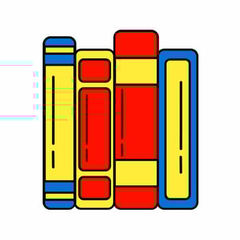 Book icon vector simple illustration. Stock vector.