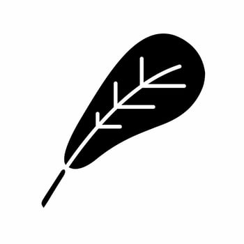 Leaf icon vector simple illustration.