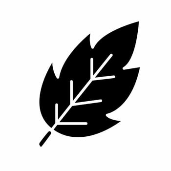 Leaf icon simple vector illustration.