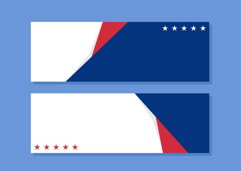 nationalism blank banner template set vector