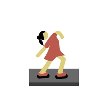 international dance day icon, simple icon dance with elegance concept vector
