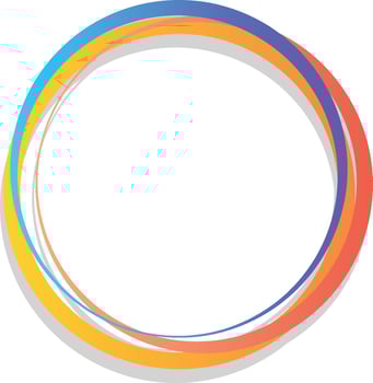 Abstract Colorful Of Circle Element vector