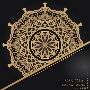 Luxury mandala background vector