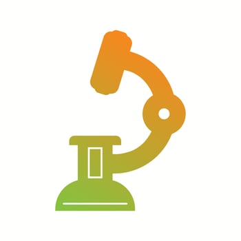 Beautiful Microscope Vector Glyph icon