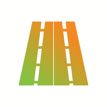 Beautiful Highway Vector Glyph icon