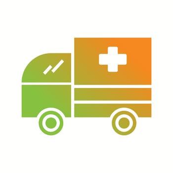 Beautiful Ambulance Vector Glyph Icon