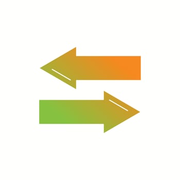 Beautiful Directional arrows Vector Glyph icon