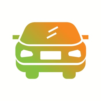 Beautiful Car Vector Glyph Icon