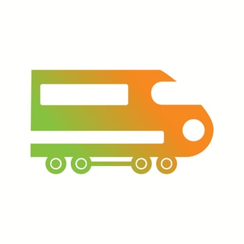 Beautiful Bullet train Vector Glyph Icon