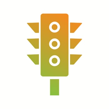 Beautiful Traffic Vector Glyph Icon