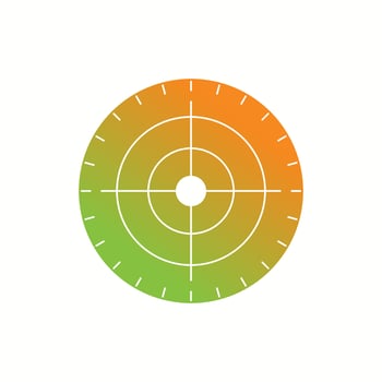 Beautiful Target Vector Glyph icon