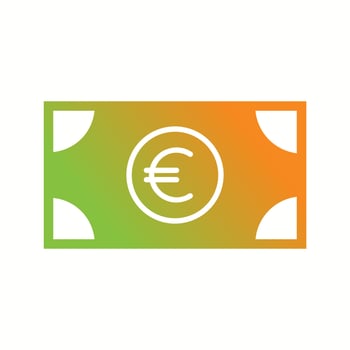 Beautiful Euro Vector Glyph Icon