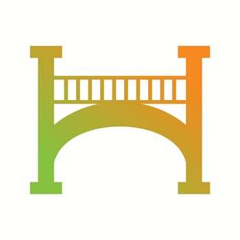Beautiful Bridge Vector Glyph Icon