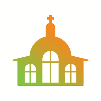 Beautiful Church Vector Glyph Icon